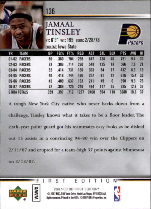 2007-08 Upper Deck First Edition Basketball YOU PICK - Picture 271 of 454