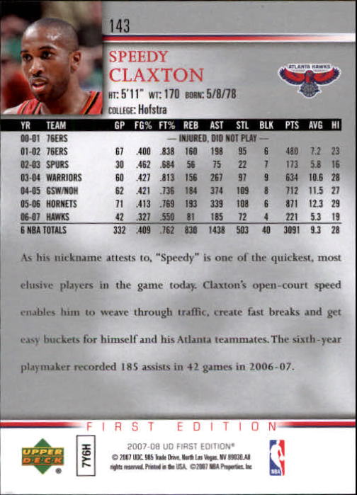 2007-08 Upper Deck First Edition Basketball YOU PICK - Picture 285 of 454