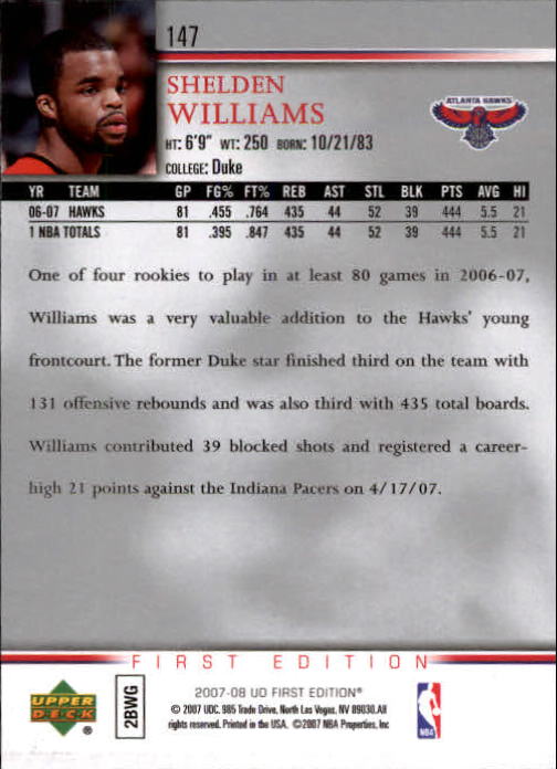 2007-08 Upper Deck First Edition Basketball YOU PICK - Picture 293 of 454