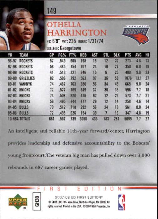 2007-08 Upper Deck First Edition Basketball YOU PICK - Picture 297 of 454