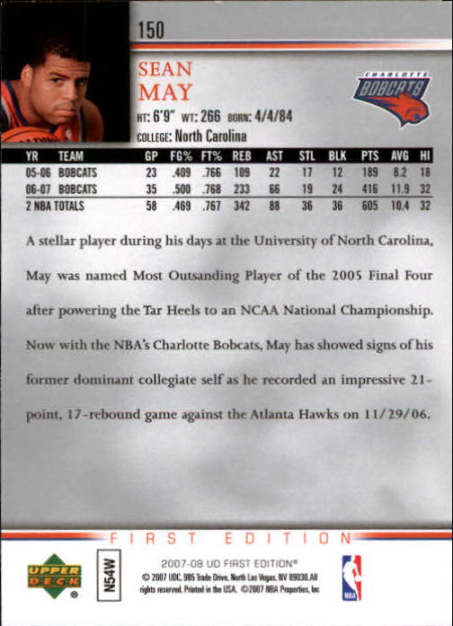2007-08 Upper Deck First Edition Basketball YOU PICK - Picture 299 of 454