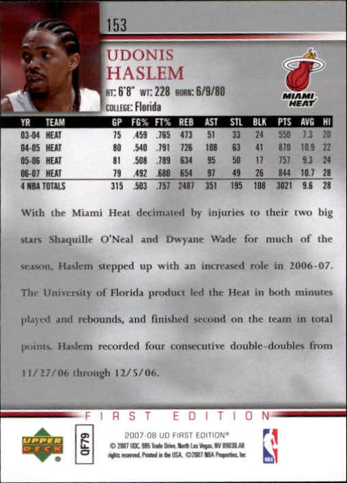 2007-08 Upper Deck First Edition Basketball YOU PICK - Picture 305 of 454