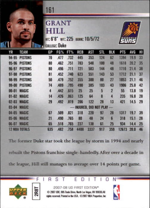 2007-08 Upper Deck First Edition Basketball YOU PICK - Picture 321 of 454