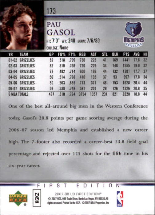 2007-08 Upper Deck First Edition Basketball YOU PICK - Picture 345 of 454