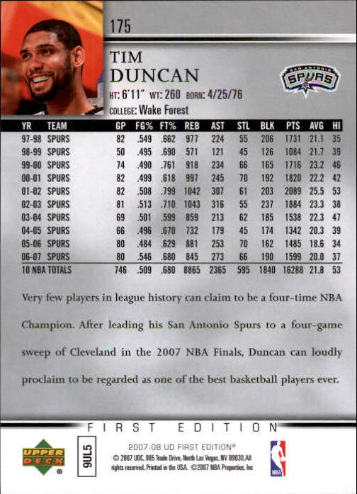 2007-08 Upper Deck First Edition Basketball YOU PICK - Picture 349 of 454