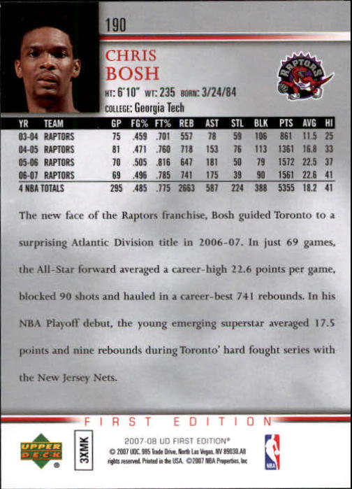 2007-08 Upper Deck First Edition Basketball YOU PICK - Picture 379 of 454