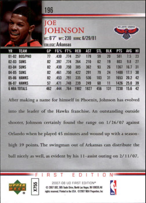 2007-08 Upper Deck First Edition Basketball YOU PICK - Picture 391 of 454