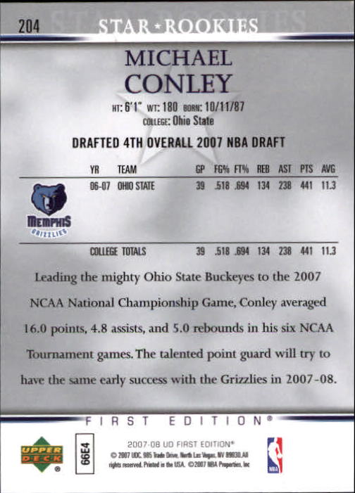 2007-08 Upper Deck First Edition Basketball YOU PICK - Picture 403 of 454