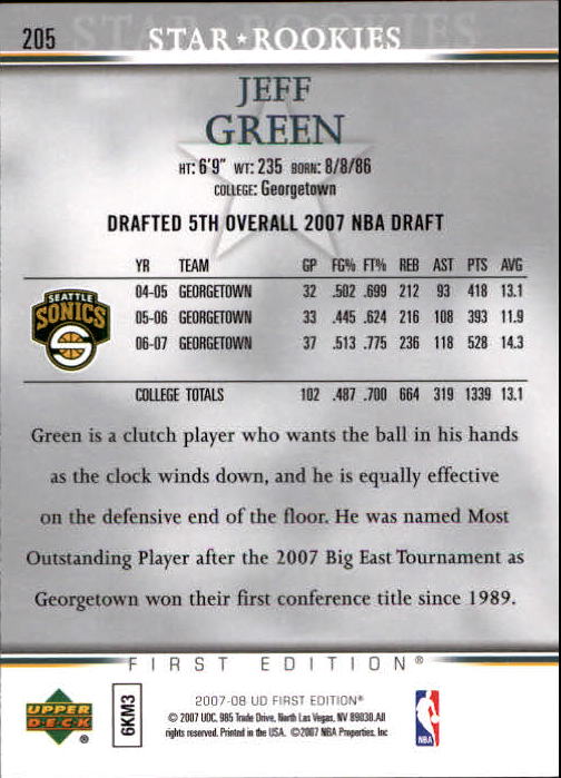 2007-08 Upper Deck First Edition Basketball YOU PICK - Picture 405 of 454