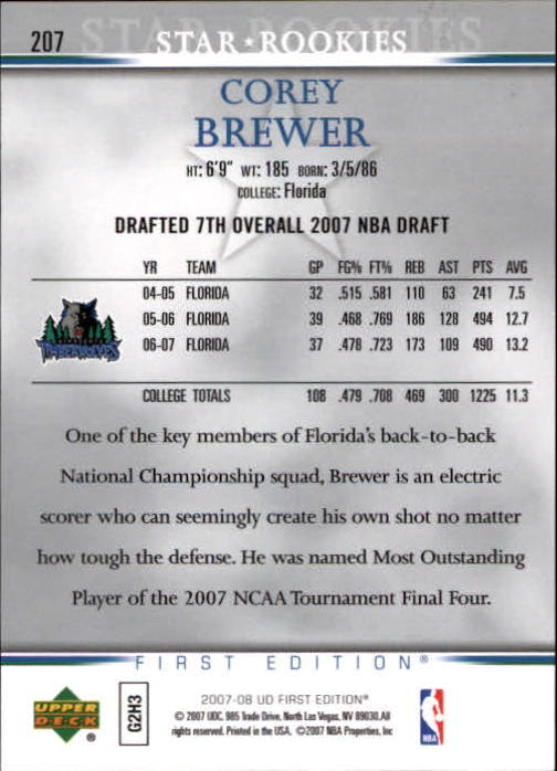 2007-08 Upper Deck First Edition Basketball YOU PICK - Picture 409 of 454