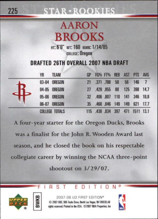 2007-08 Upper Deck First Edition Basketball YOU PICK - Picture 445 of 454