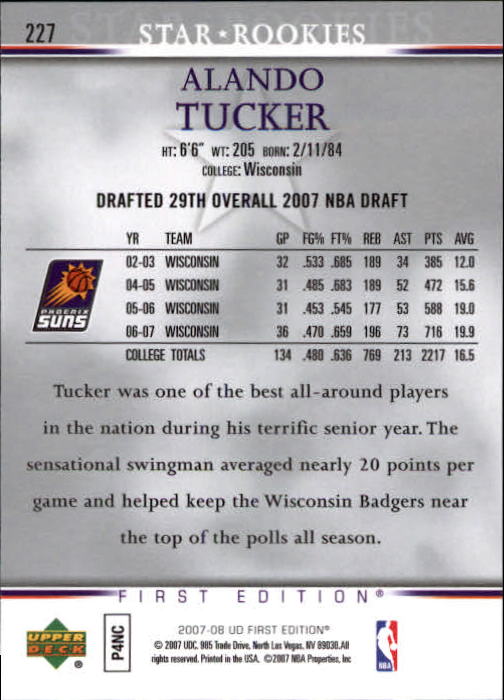 2007-08 Upper Deck First Edition Basketball YOU PICK - Picture 449 of 454