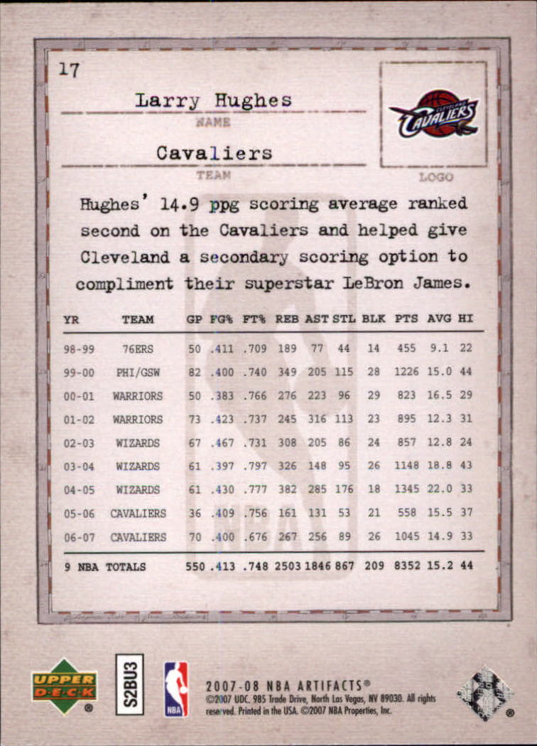 2007/2008 Artifacts (Upper Deck) Basketball - Picture 11 of 108