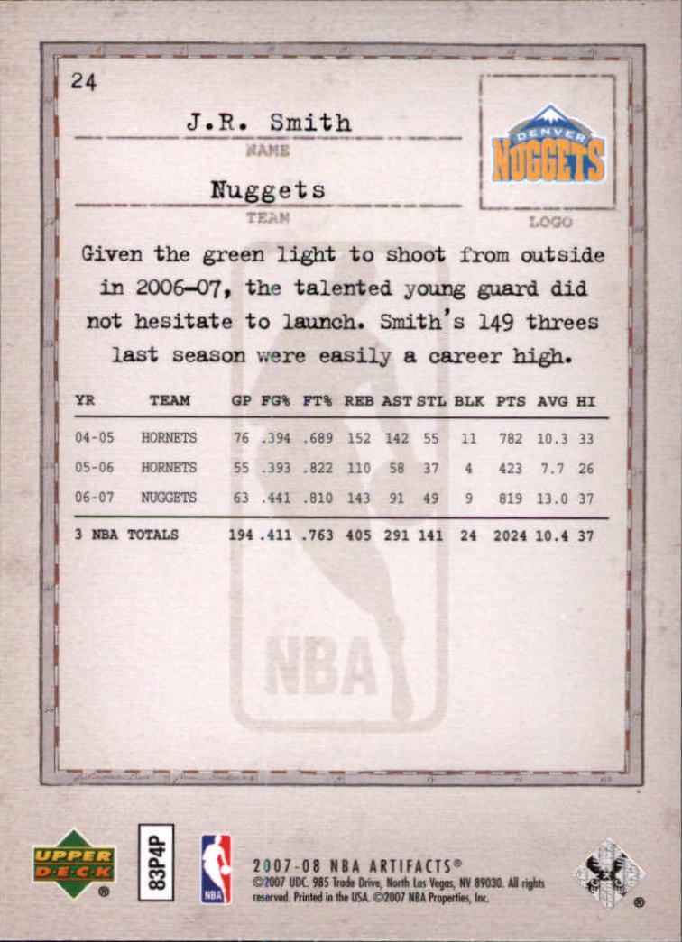 2007/2008 Artifacts (Upper Deck) Basketball - Picture 21 of 108