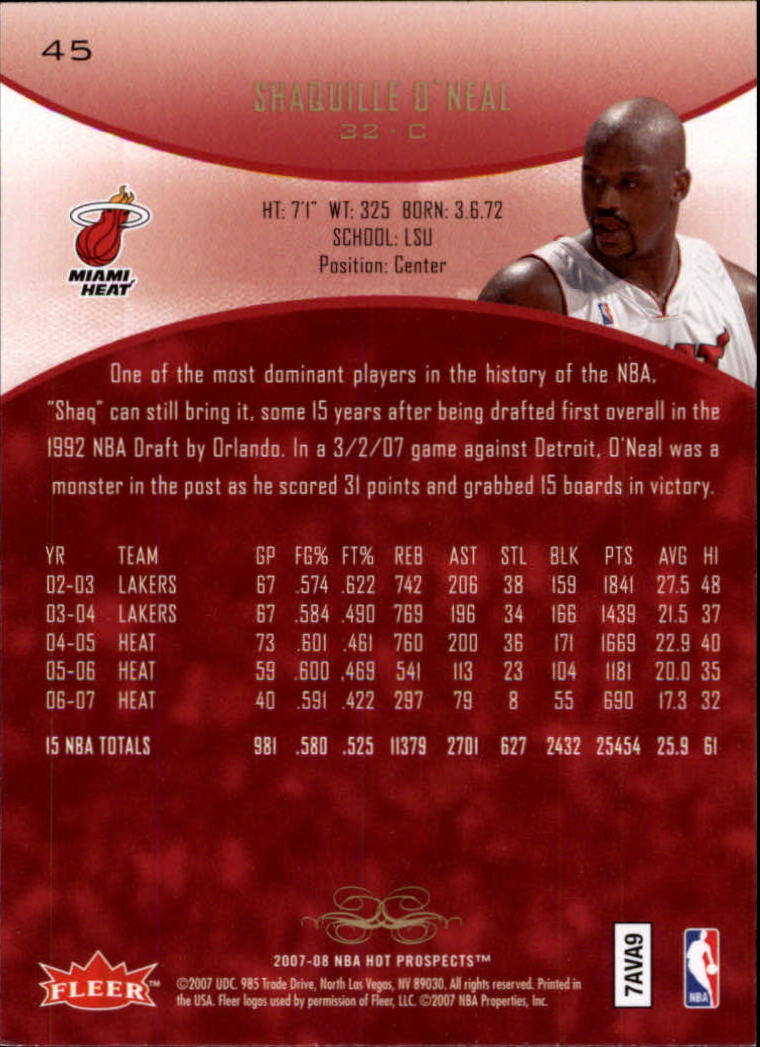 2007/2008 Fleer Hot Prospects Basketball "Main Set" Base Cards - Picture 81 of 112