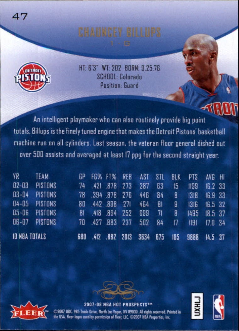 2007/2008 Fleer Hot Prospects Basketball "Main Set" Base Cards - Picture 85 of 112