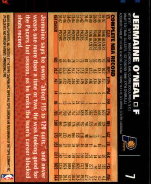 2007-08 Topps Chrome Basketball "Main Set" Cards #1 to #159 Rookies and Veterans - Picture 11 of 267