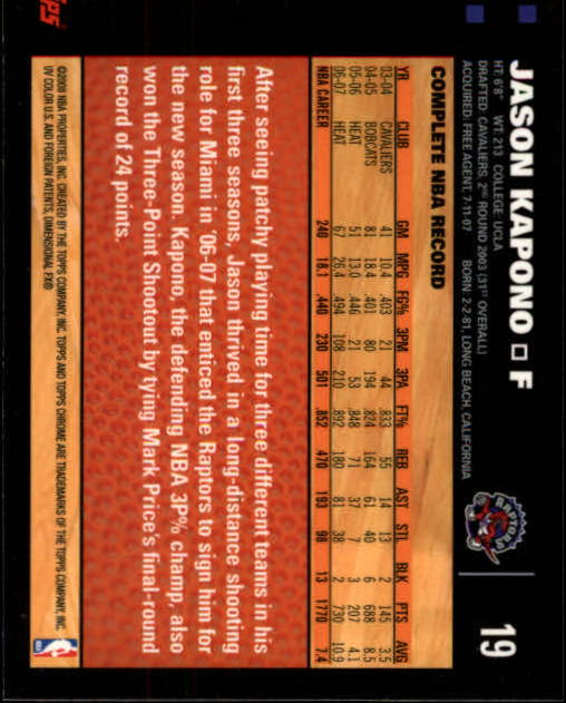2007-08 Topps Chrome Basketball "Main Set" Cards #1 to #159 Rookies and Veterans - Picture 29 of 267