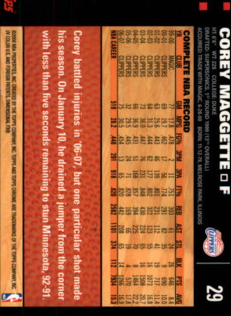 2007-08 Topps Chrome Basketball "Main Set" Cards #1 to #159 Rookies and Veterans - Picture 39 of 267