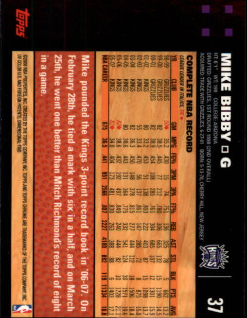 2007-08 Topps Chrome Basketball "Main Set" Cards #1 to #159 Rookies and Veterans - Picture 51 of 267