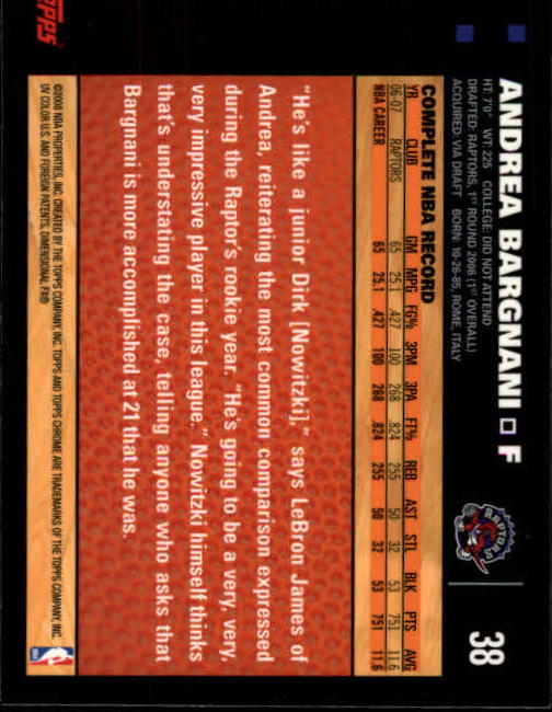 2007-08 Topps Chrome Basketball "Main Set" Cards #1 to #159 Rookies and Veterans - Picture 53 of 267