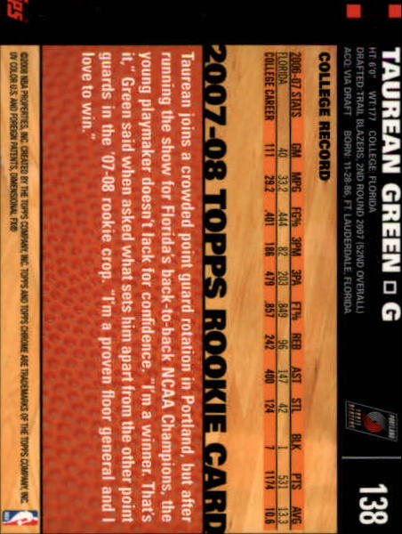 2007-08 Topps Chrome Basketball "Main Set" Cards #1 to #159 Rookies and Veterans - Picture 227 of 267