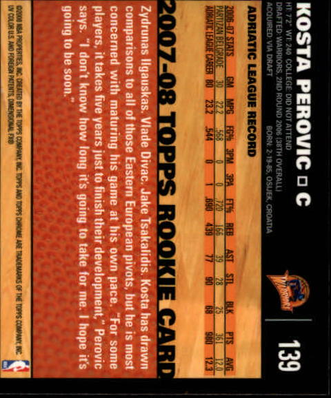 2007-08 Topps Chrome Basketball "Main Set" Cards #1 to #159 Rookies and Veterans - Picture 229 of 267