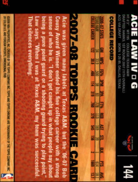 2007-08 Topps Chrome Basketball "Main Set" Cards #1 to #159 Rookies and Veterans - Picture 239 of 267