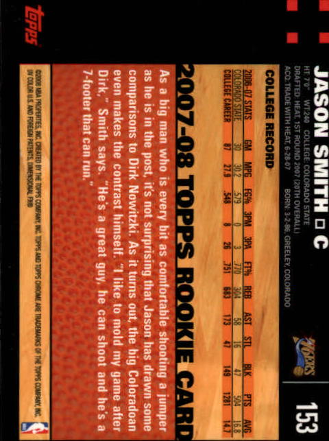 2007-08 Topps Chrome Basketball "Main Set" Cards #1 to #159 Rookies and Veterans - Picture 255 of 267