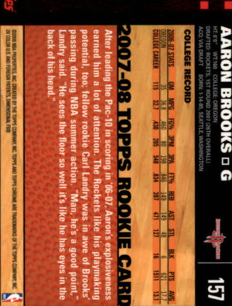 2007-08 Topps Chrome Basketball "Main Set" Cards #1 to #159 Rookies and Veterans - Picture 263 of 267