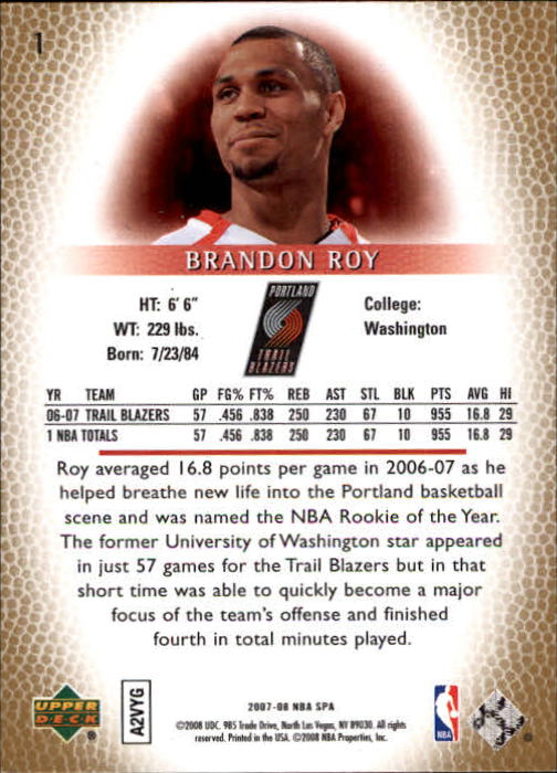 2007/2008 SP Authentic (Upper Deck) Basketball - Picture 3 of 269