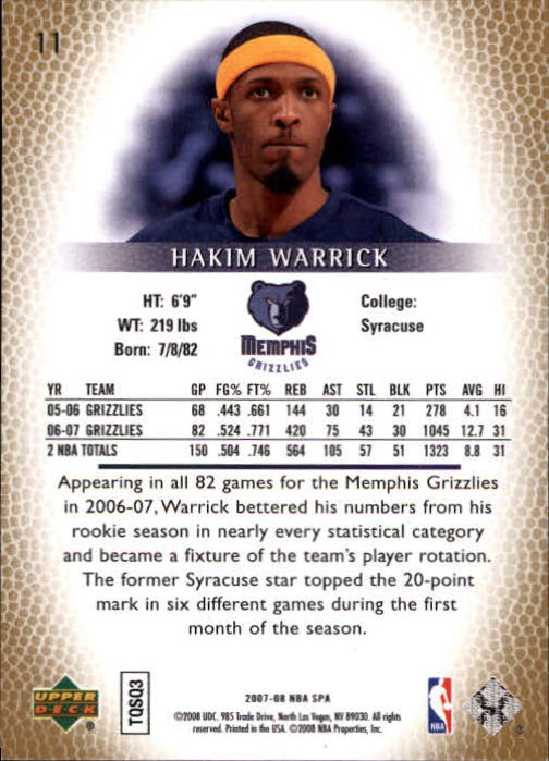 2007/2008 SP Authentic (Upper Deck) Basketball - Picture 23 of 269