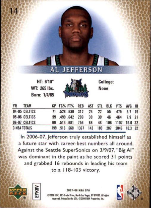 2007/2008 SP Authentic (Upper Deck) Basketball - Picture 29 of 269
