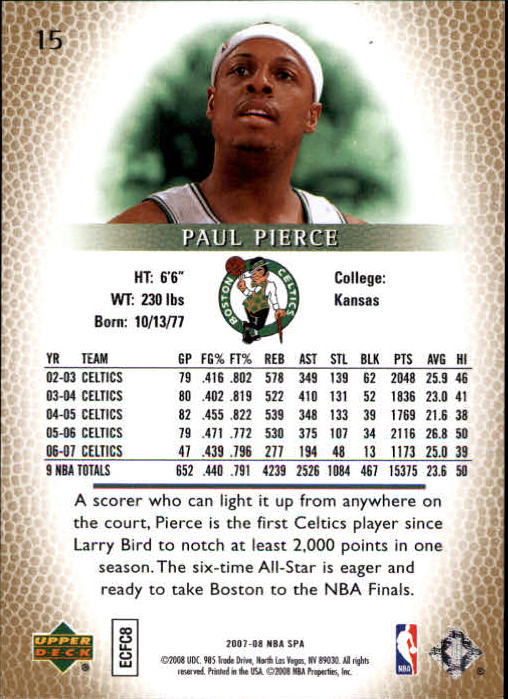 2007/2008 SP Authentic (Upper Deck) Basketball - Picture 31 of 269