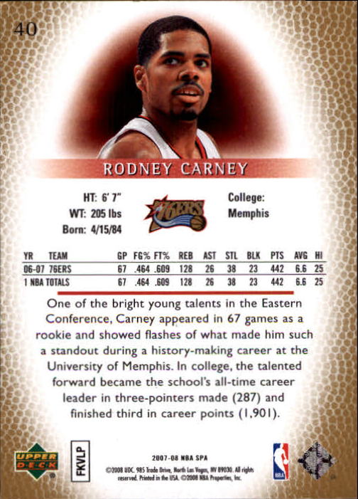 2007/2008 SP Authentic (Upper Deck) Basketball - Picture 81 of 269