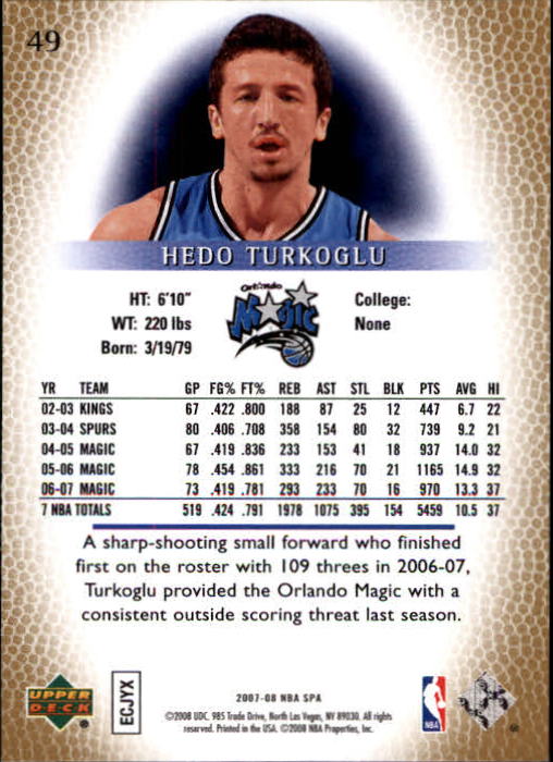 2007/2008 SP Authentic (Upper Deck) Basketball - Picture 99 of 269