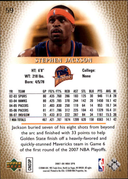 2007/2008 SP Authentic (Upper Deck) Basketball - Picture 119 of 269
