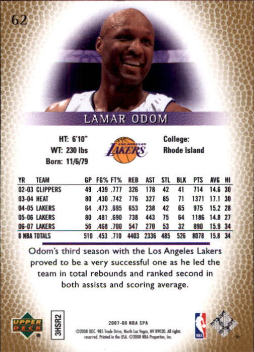 2007/2008 SP Authentic (Upper Deck) Basketball - Picture 125 of 269