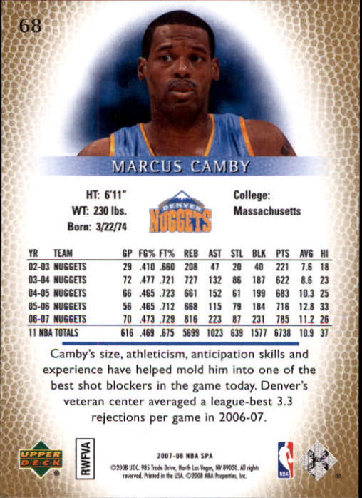 2007/2008 SP Authentic (Upper Deck) Basketball - Picture 137 of 269