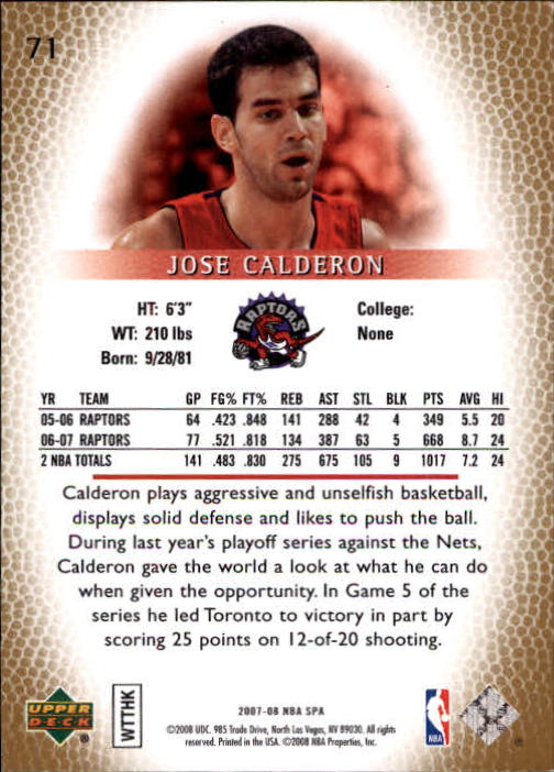 2007/2008 SP Authentic (Upper Deck) Basketball - Picture 143 of 269