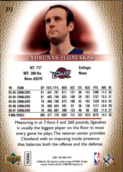 2007/2008 SP Authentic (Upper Deck) Basketball - Picture 159 of 269