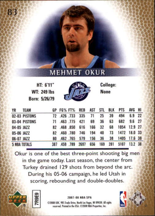 2007/2008 SP Authentic (Upper Deck) Basketball - Picture 167 of 269