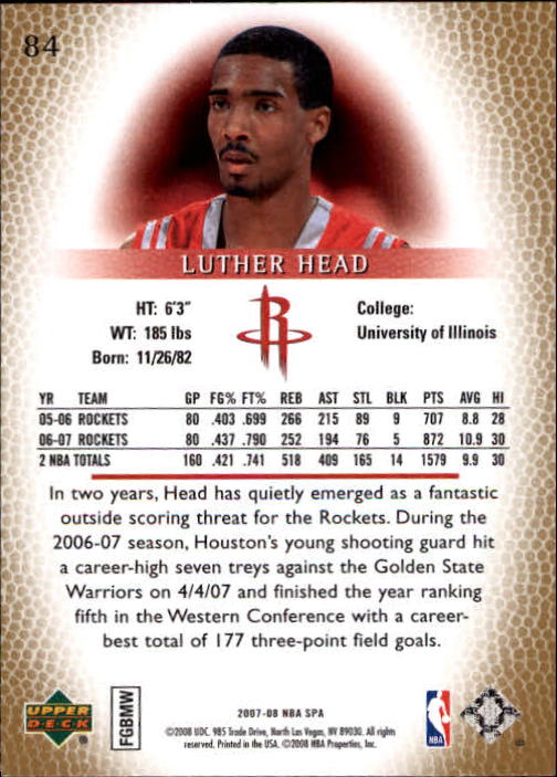 2007/2008 SP Authentic (Upper Deck) Basketball - Picture 169 of 269