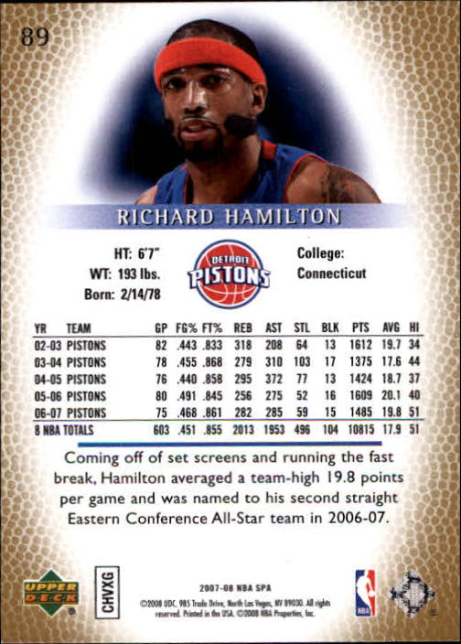2007/2008 SP Authentic (Upper Deck) Basketball - Picture 179 of 269