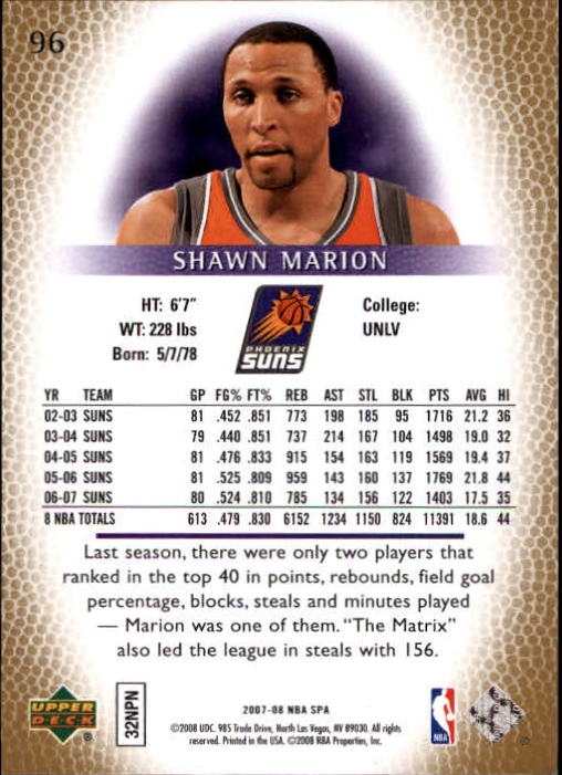 2007/2008 SP Authentic (Upper Deck) Basketball - Picture 193 of 269