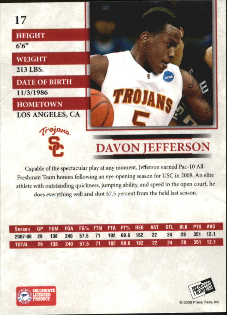 2008 Press Pass Basketball "Main Set" Base Cards #1 to #65 - Picture 31 of 115