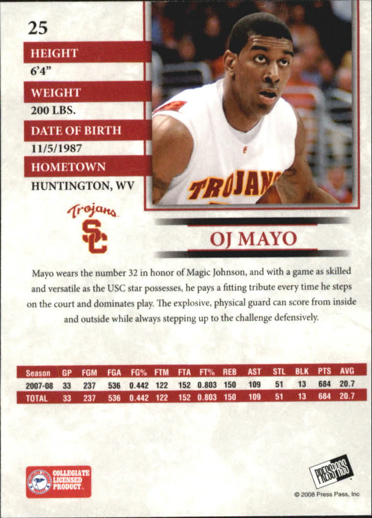 2008 Press Pass Basketball "Main Set" Base Cards #1 to #65 - Picture 45 of 115