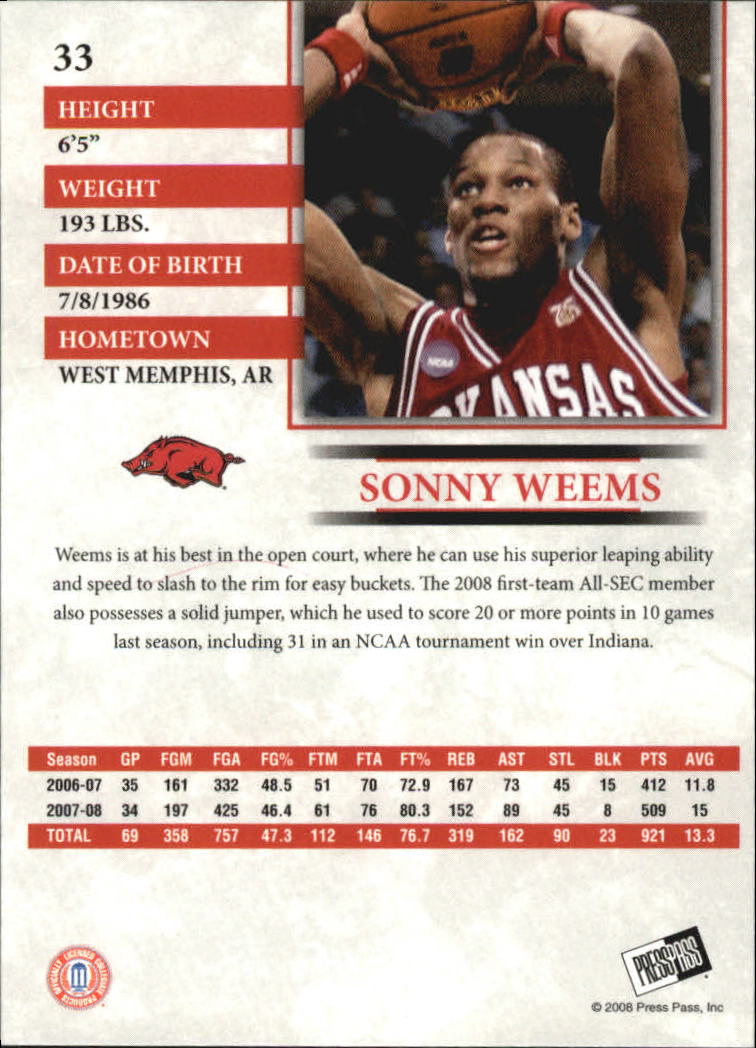 2008 Press Pass Basketball "Main Set" Base Cards #1 to #65 - Picture 59 of 115