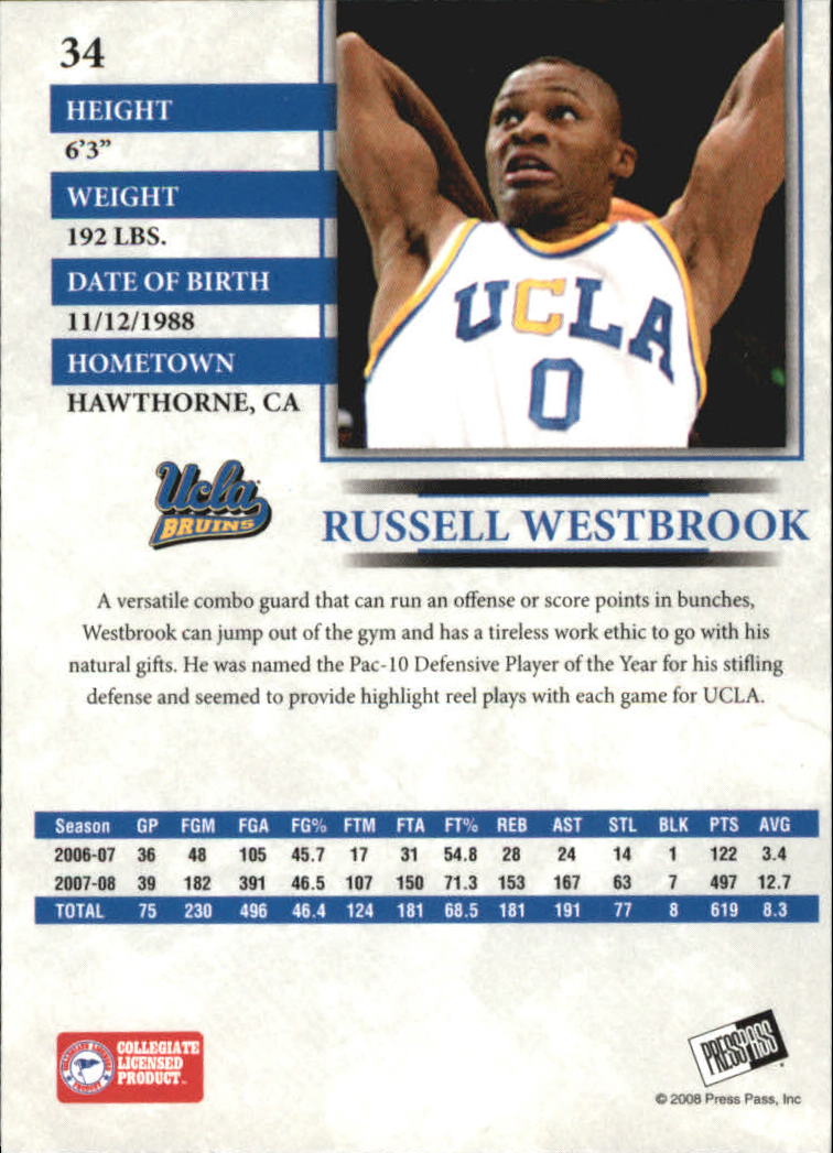 2008 Press Pass Basketball "Main Set" Base Cards #1 to #65 - Picture 61 of 115