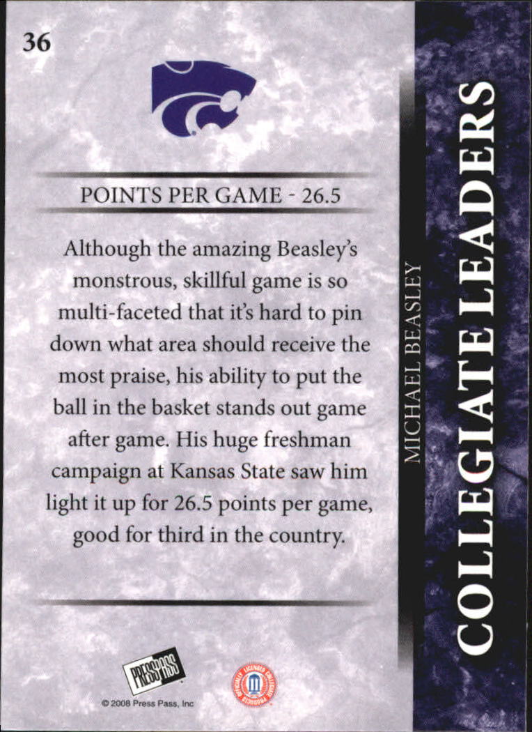 2008 Press Pass Basketball "Main Set" Base Cards #1 to #65 - Picture 65 of 115